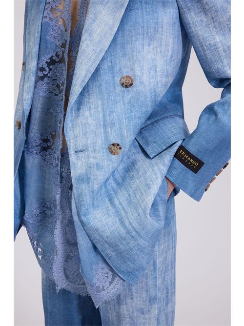 Denim print jacket ERMANNO FIRENZE | D48EI019EC0MF15600156